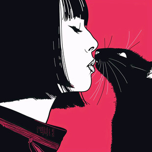 茄子视频热门漫画《雾港灯火》封面插画
